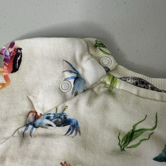Molo Baby Disc Hermit Crab Sweatshirt Size 92 US 2 Yrs - Picture 6 of 7